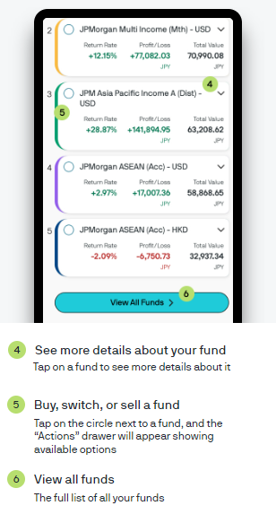View your portfolio details following the instructions below. 
